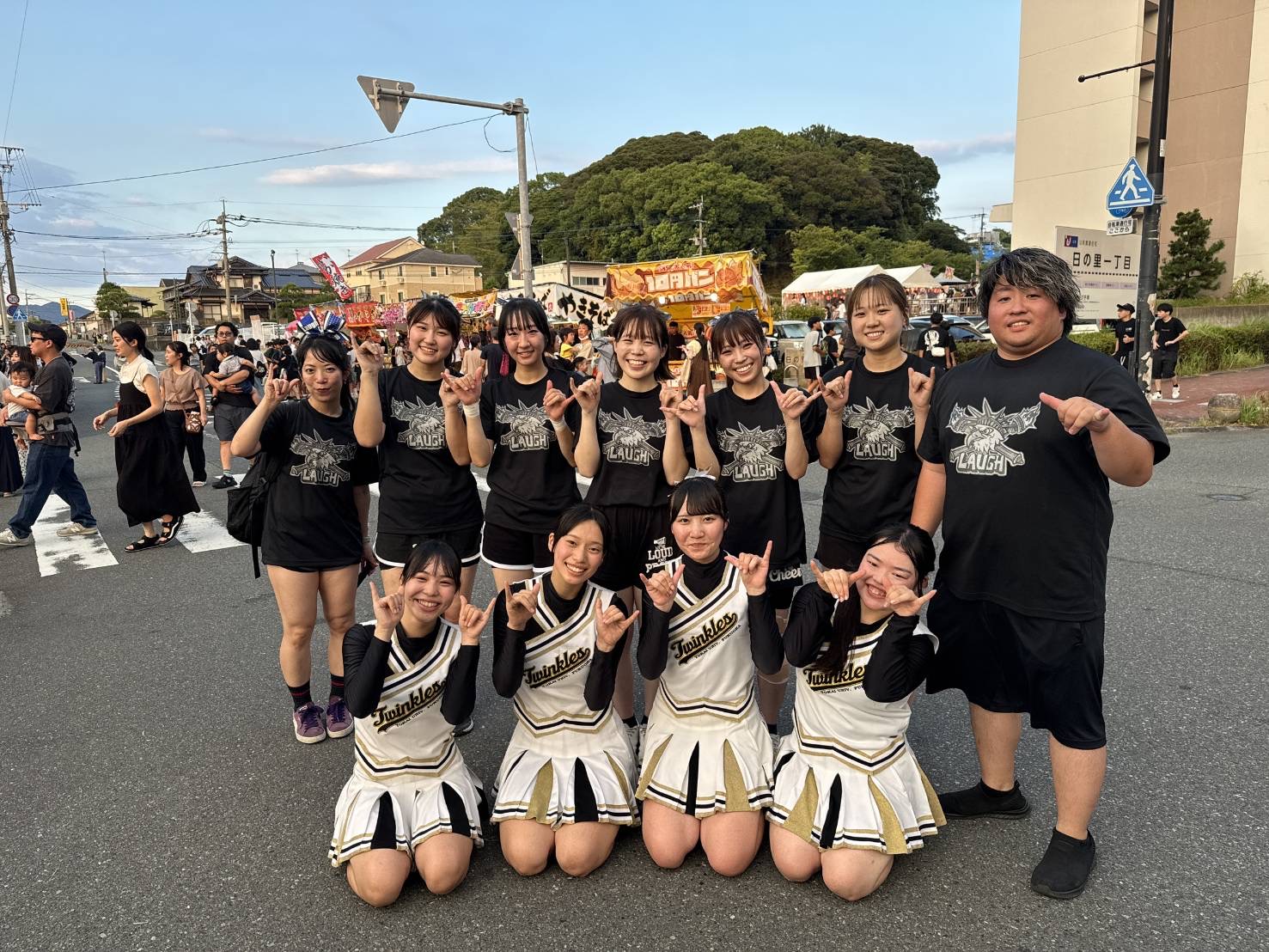 東海大学付属福岡高校チアリーディング　日の里祭り